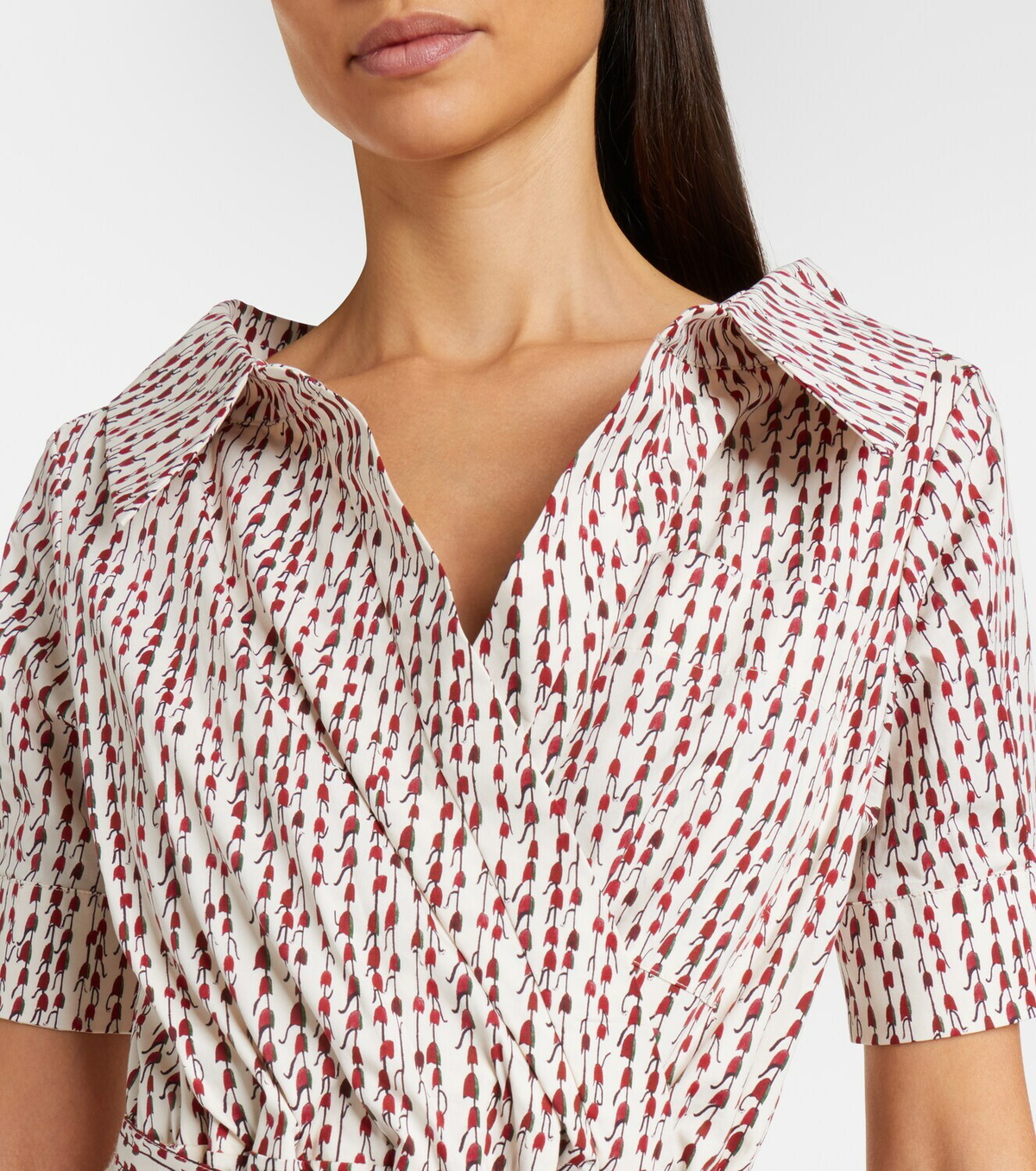 Altuzarra Lydia printed cotton-blend wrap dress