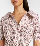 Altuzarra Lydia printed cotton-blend wrap dress