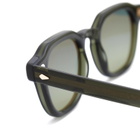 Moscot Men's Dolt Sunglasses in Dark Green/Forest Wood