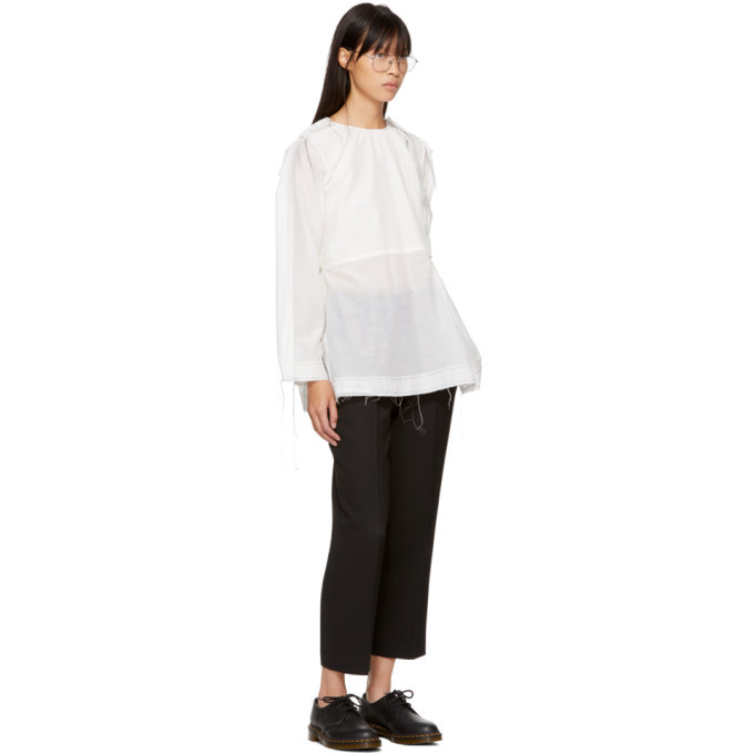 Sara Lanzi Ecru Winglet Blouse