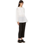 Sara Lanzi Ecru Winglet Blouse
