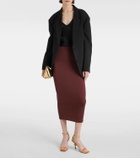 Alexandre Vauthier Jersey pencil skirt