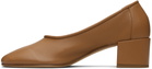 BY FAR Tan Prudence 45 Heels