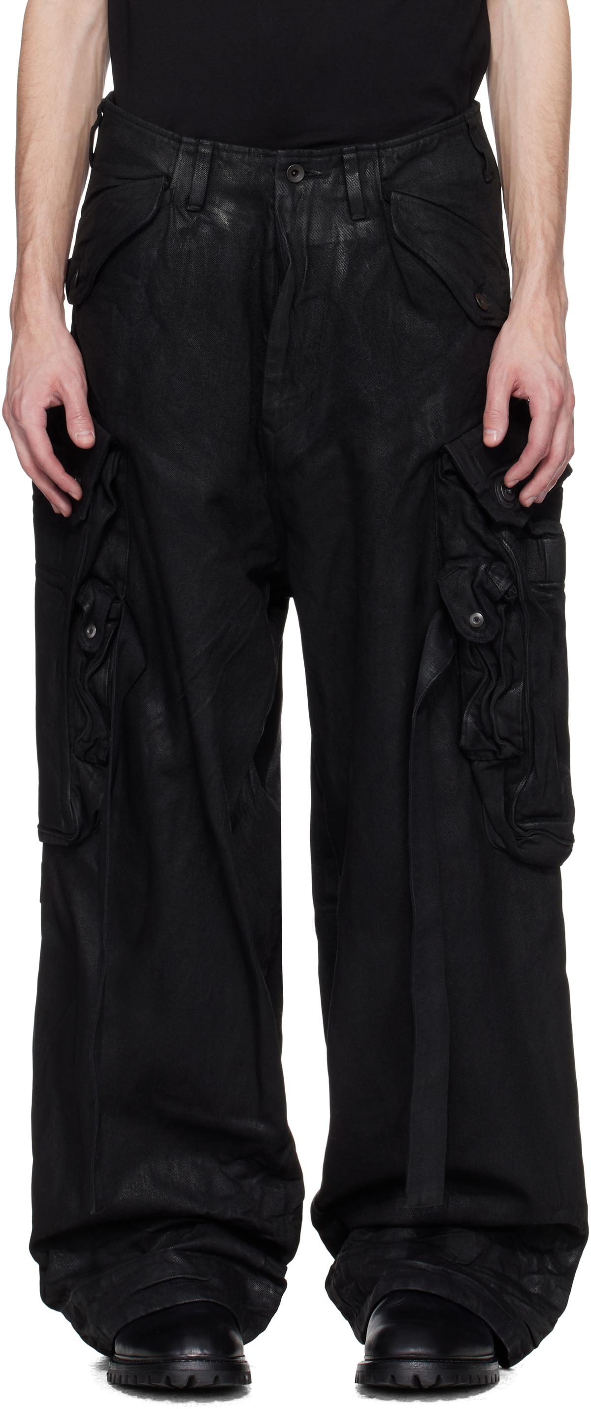 Julius Gray Gas Mask Cargo Pants Julius