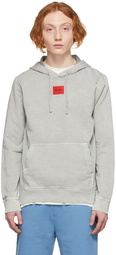 Hugo Grey Logo Hoodie