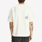 Wax London Men's Milton Embroidered T-Shirt in Ecru/Multi
