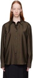 KHAITE Brown Argo Shirt