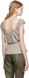 Elena Velez SSENSE Exclusive Beige Blouse