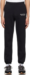 Sporty & Rich Black Cotton Lounge Pants