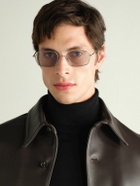 AHLEM - Colisee Rectangular-Frame Silver-Tone Sunglasses