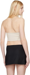 Courrèges Beige Holistic Buckle Tank Top