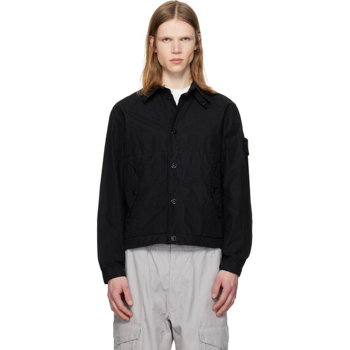 Photo: Stone Island Black 4100036 David Light-TC_S.I. Ghost Jacket