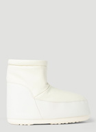 Moon Boot - No Lace Rubber Boots in Cream