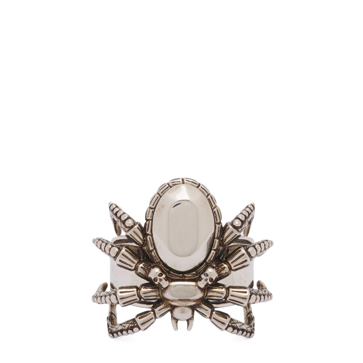 Photo: Alexander McQueen Men's Skull Spider Ring in Silver