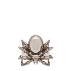 Alexander McQueen Men's Skull Spider Ring in Silver