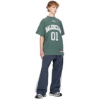 Balenciaga Green Basketball Oversized T-shirt