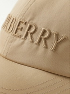 Burberry - Logo-Embroidered Cotton-Twill Baseball Cap - Neutrals