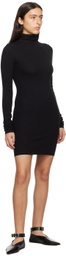 ÉTERNE Black Turtleneck Minidress