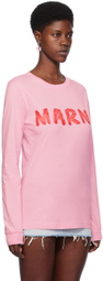 Marni Pink Printed Long Sleeve T-Shirt