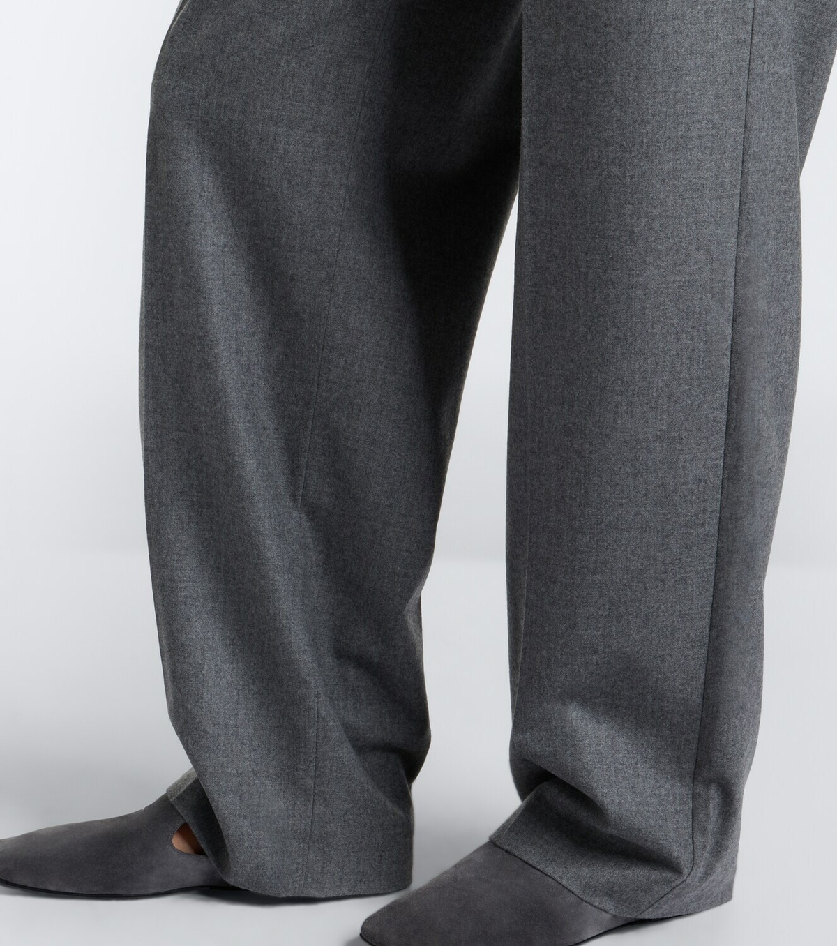 Max Mara Belted cashmere-blend wide-leg pants