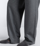 Max Mara Belted cashmere-blend wide-leg pants