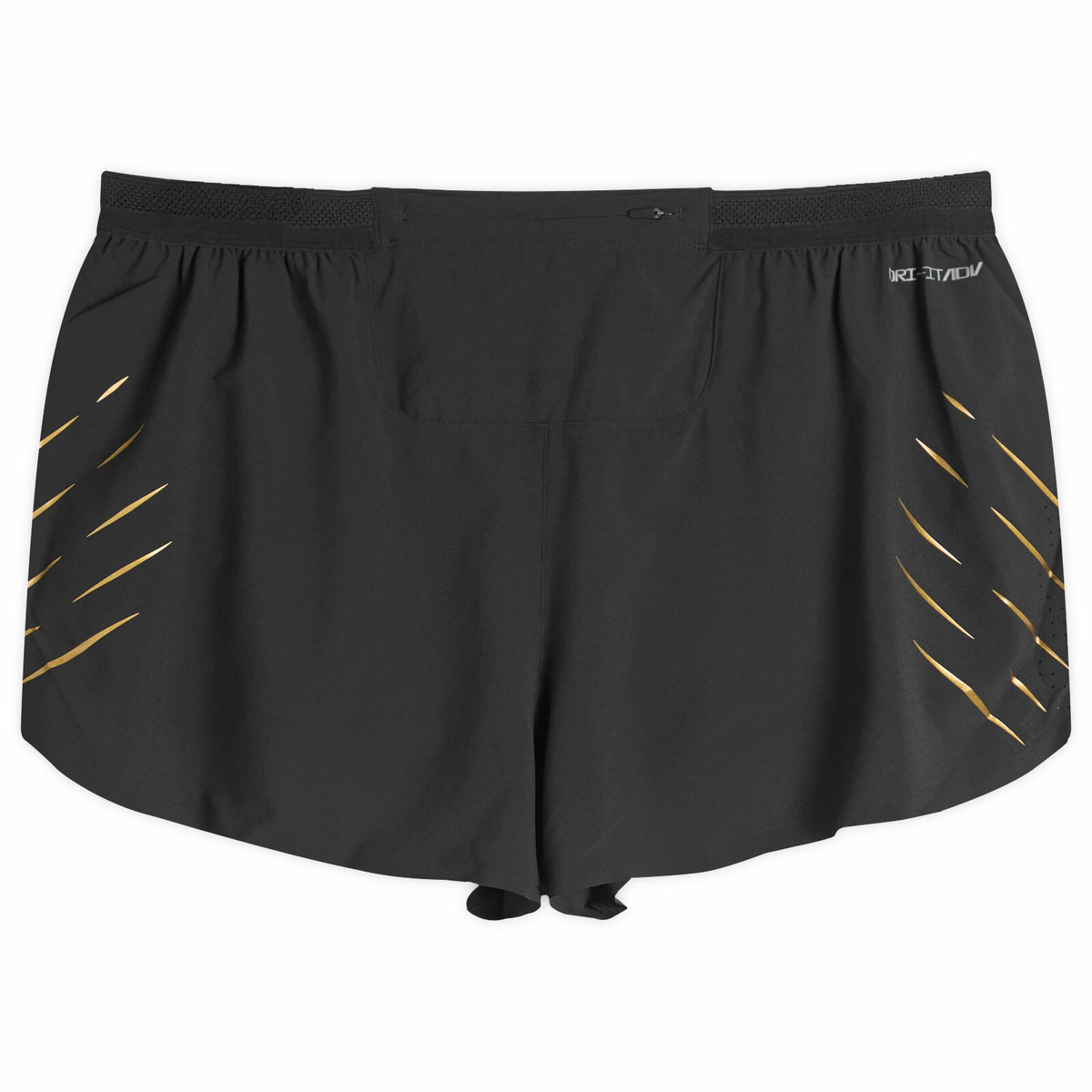 Nike Running Men's Aeroswift Jakob 2in Short in Black/Gold