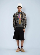 Palm Angels Curved Logo Check Overshirt