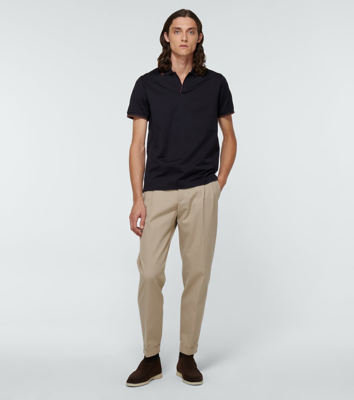 Loro Piana - Sea Island cotton polo shirt