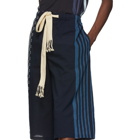 Loewe Navy Stripe Anagram Shorts