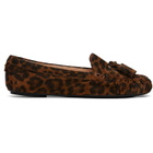 Gianvito Rossi Brown Thèa Loafers