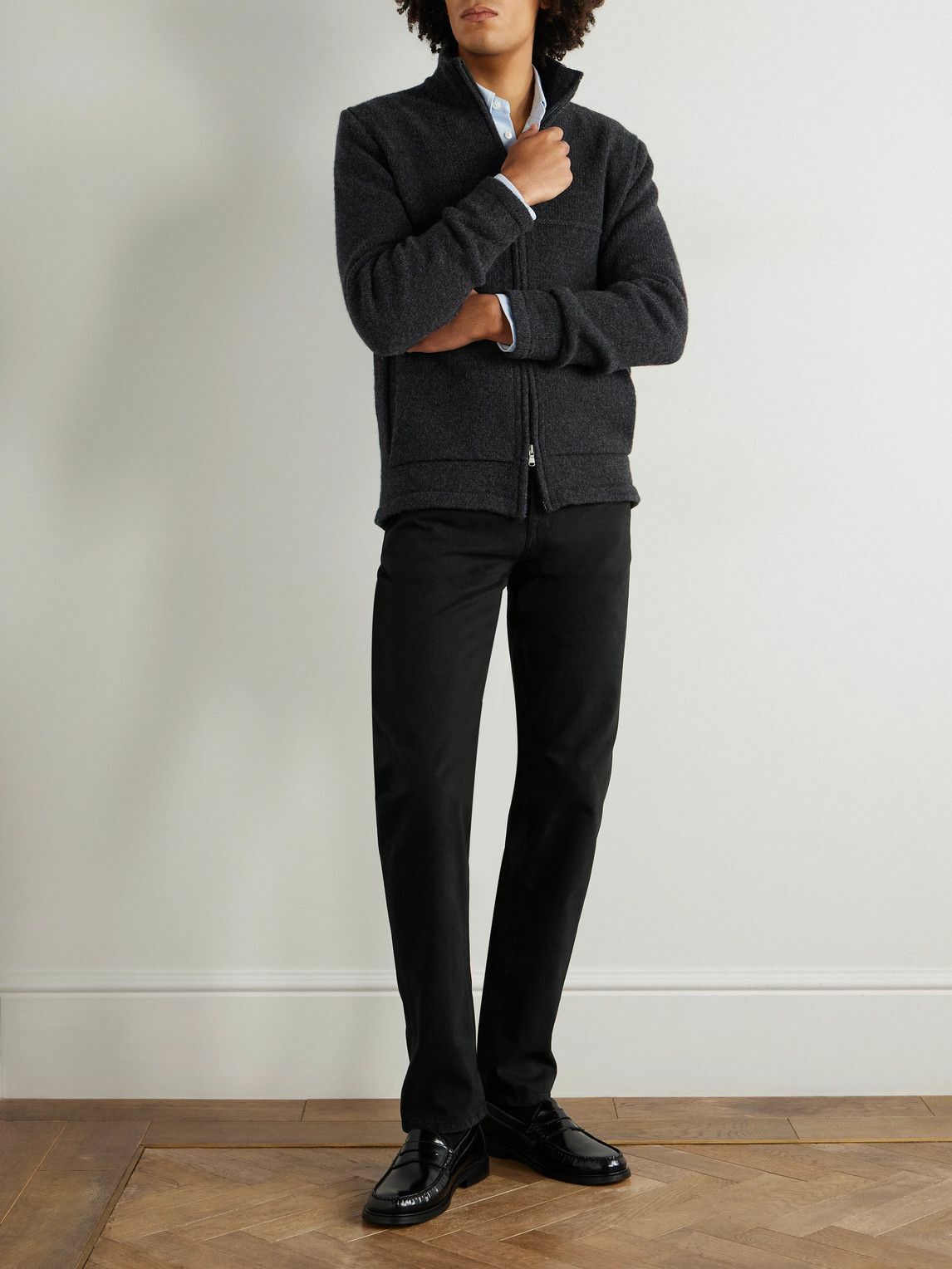 Incotex - Blue Division Slim-Fit Tapered Jeans - Black