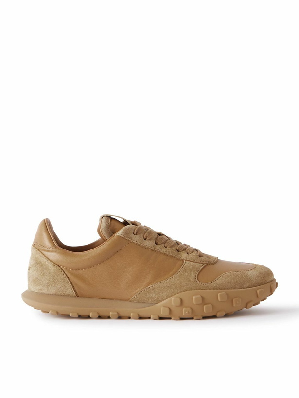 Photo: Jil Sander - Moon Suede-Trimmed Leather Sneakers - Neutrals