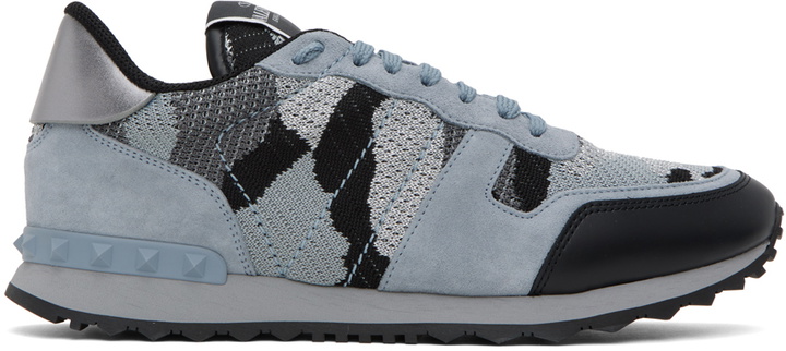 Photo: Valentino Garavani Gray Rockrunner Sneakers