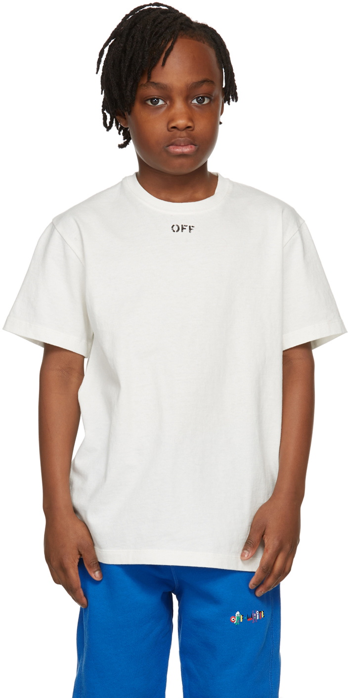 Kids off hotsell white t shirt