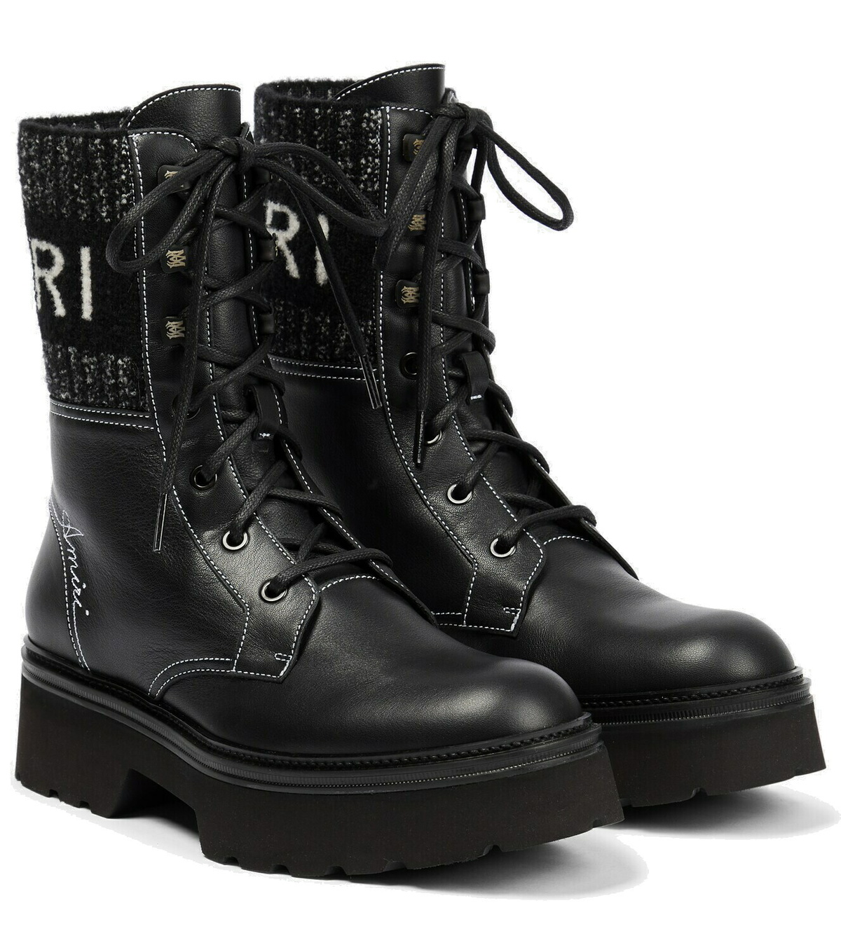 Amiri - Leather lace-up boots Amiri