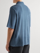 A Kind Of Guise - Organic Cotton-Terry Polo Shirt - Blue