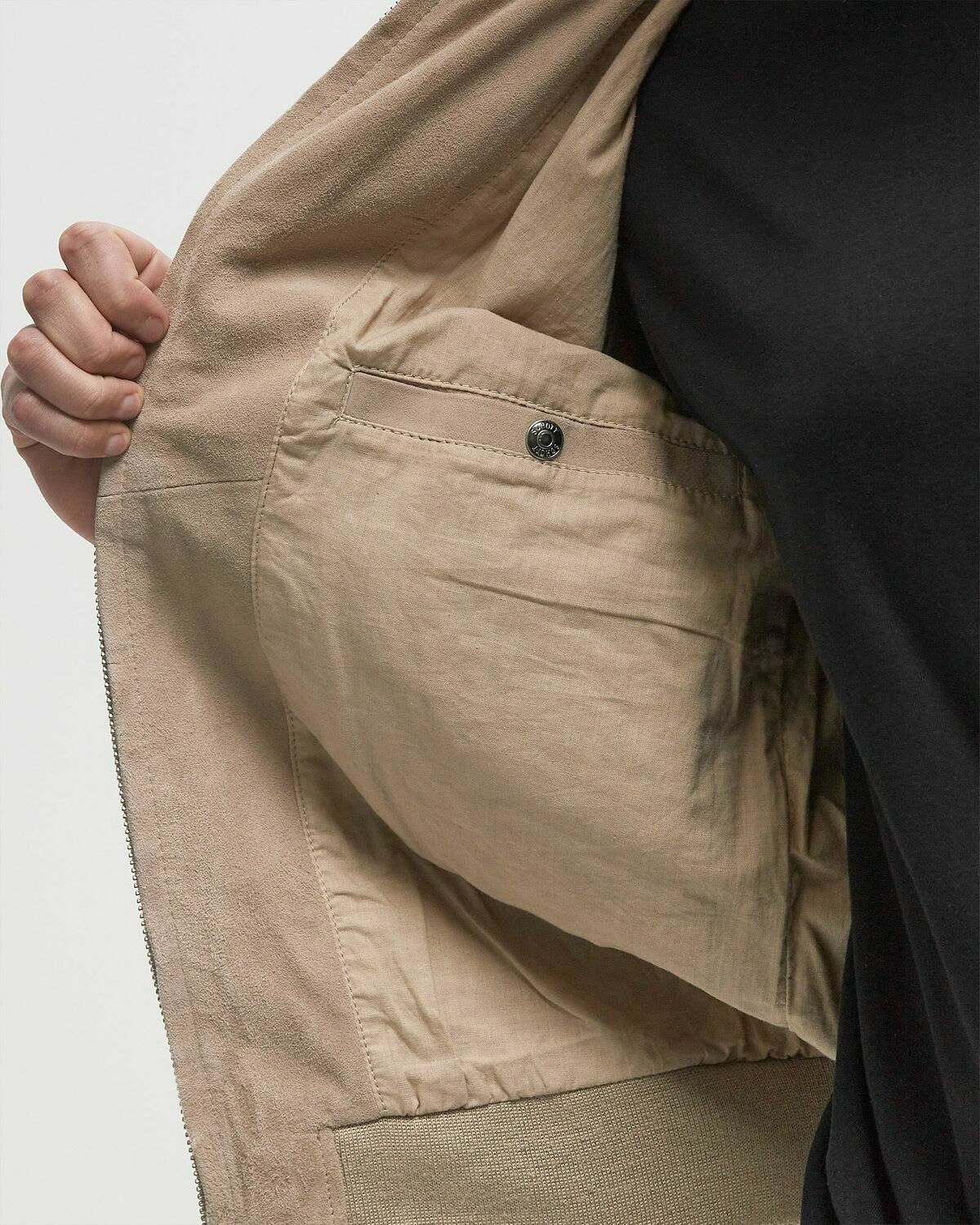 Schott NYC LC Aviator S Jacket Beige Mens Bomber Jacket