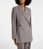 Jil Sander Double-breasted wool gabardine blazer