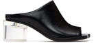 MM6 Maison Margiela Black Anatomic Heeled Mule Sandals