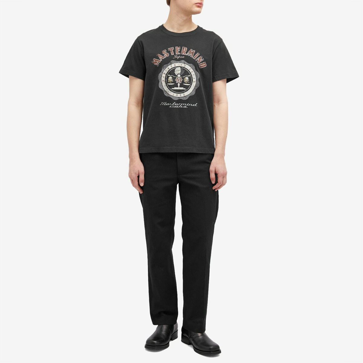 C2H4 Men's x mastermind JAPAN Balancing T-Shirt in Graphite