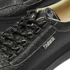 Stepney Workers Club Men's Tumbled Leather Dellow Sneakers in Black