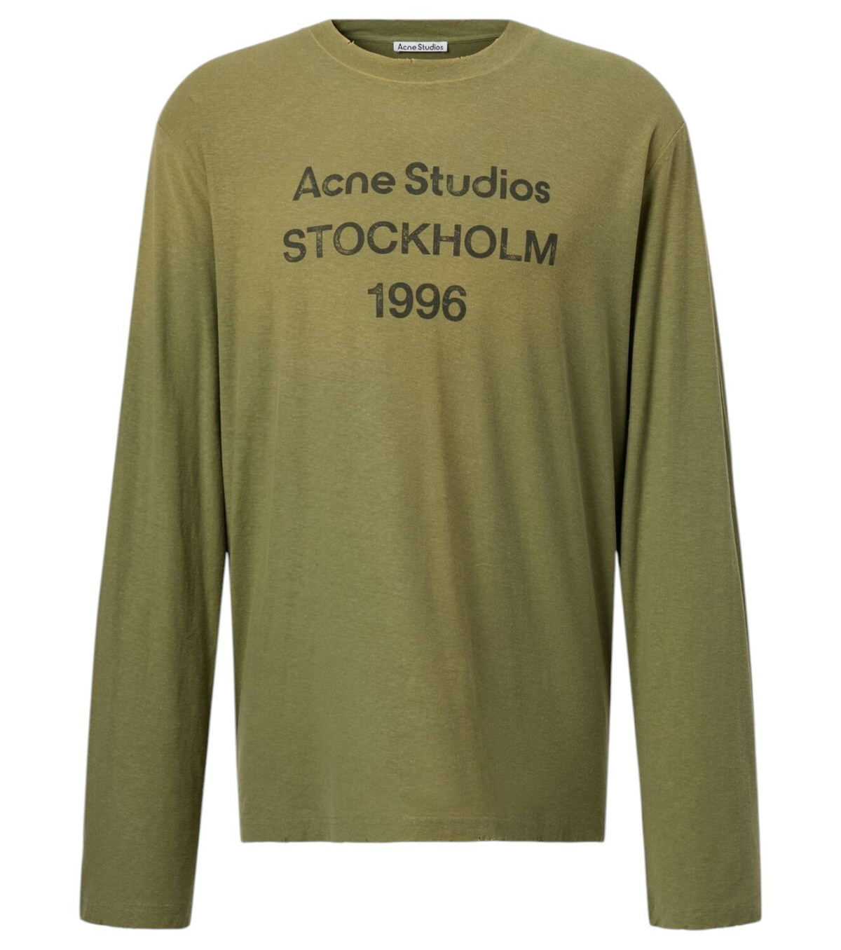 Tシャツ・カットソー Acne Studios / Edlund Logo Wings T-Shirt Acne Studios Men's Edlund Logo Wings T-Shirt in Faded Black