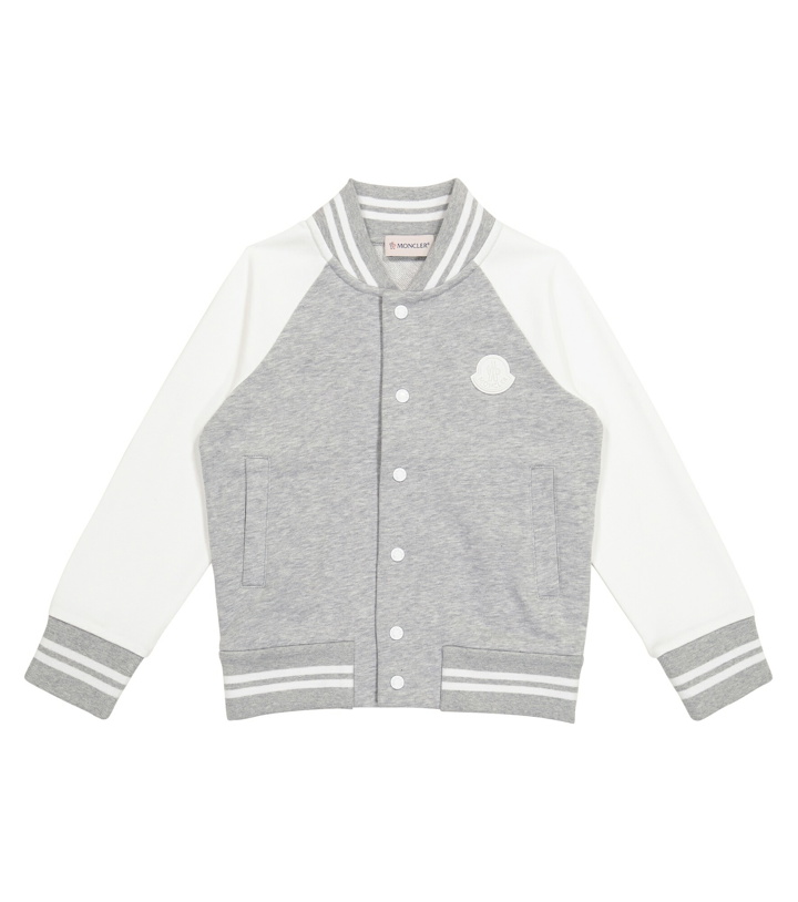 Photo: Moncler Enfant - Cotton varsity jacket