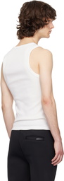 Entire Studios White Rib Tank Top