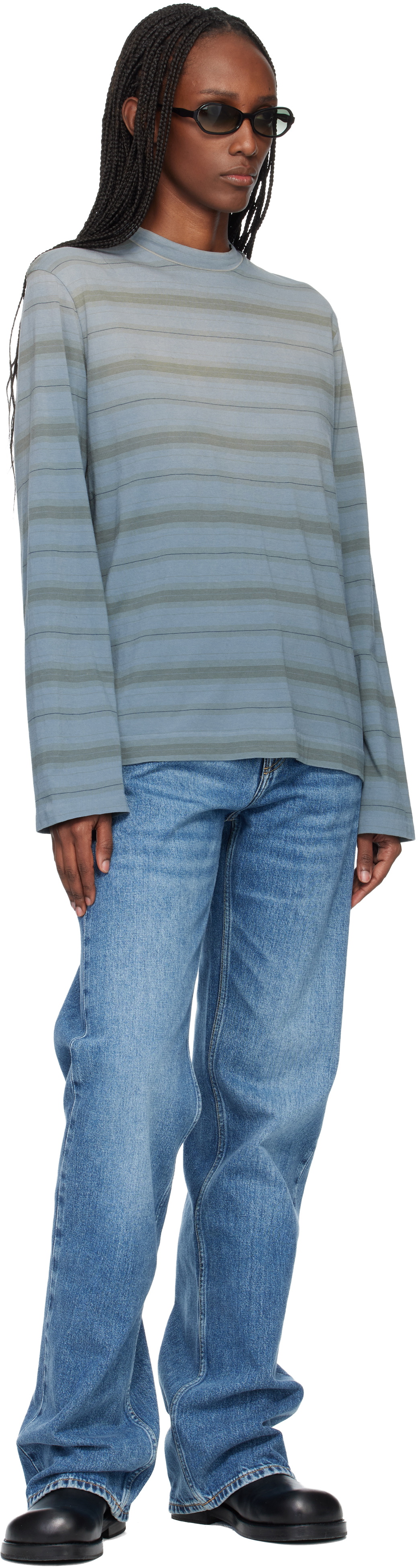 OUR LEGACY Gray Box Longsleeve T-shirt