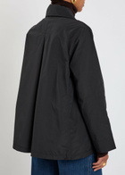 Eileen Fisher Double-breasted Shell Trench Jacket Black