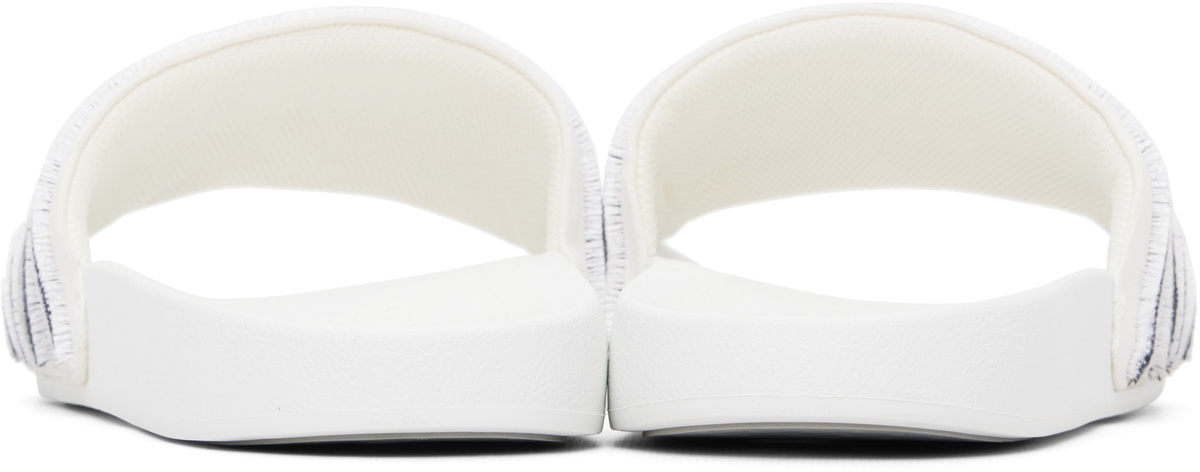 Casablanca White Flocked Pool Slides