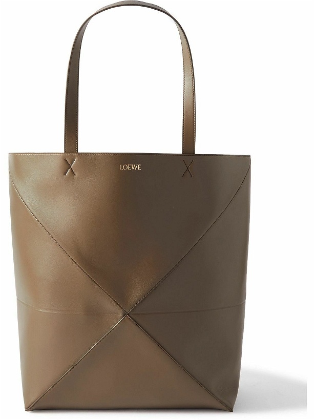 Photo: LOEWE - Puzzle Large Panelled Leather Tote Bag