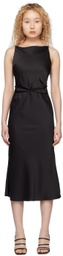 Dunst Black Champagne Midi Dress