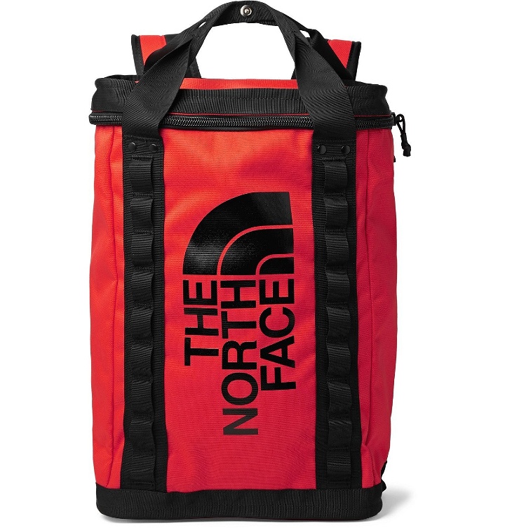 Photo: The North Face - Fusebox Logo-Print Canvas Backpack - Red